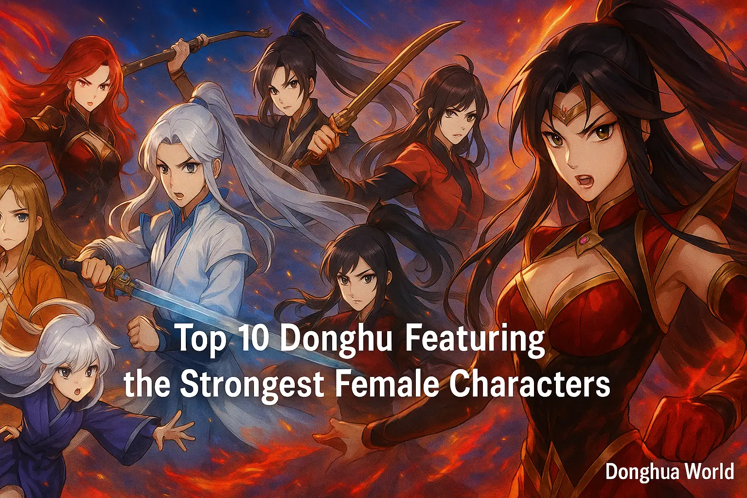 Top 10 Donghua Featuring the Strongest Female Charcaters